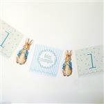 Banderín Peter Rabbit Feliz cumple/ Bautismo