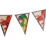 Banderín triangulos Dinosaurios