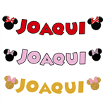 Banderin Minnie Nombre Pers
