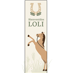 Banner de papel Caballos vertical Pers.