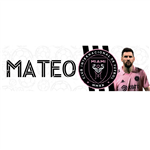 Banner de papel Futbol Inter Miami Pers.