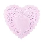 Blondas corazón Rosa 10cm 20u