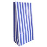 Bolsa con base raya doble. Azul 10u