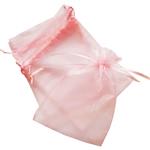 Bolsita de organza rosa