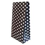 Bolsa con base blanca con lunares negros 10u
