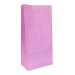 Bolsa con base lisa rosa 10u