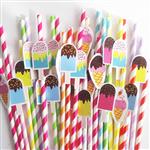 Bombillas aplique helados 10u
