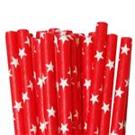 Bombillas estrellas blancas rojas 12u