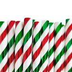Bombillas rayas met navidad 12u