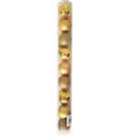Set de adornos esferas arbolito doradas x9u