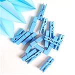 Broches lisos celestes 10u