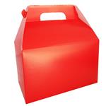 Cajita feliz lisa rectangular roja
