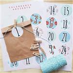 Kit Adviento Kraft Rosa