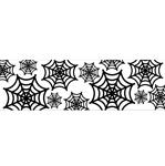 Camino de papel Telas de araña (blanco) 90cm