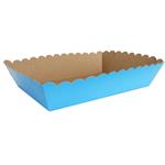 Canastas lisas onditas turquesa 1u