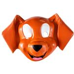 Careta plástica perro marron 6u