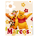 Carpita cartel Winnie Pooh 2u Pers