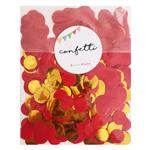 Confetti met dorado y tissue rojo