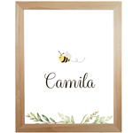 Cuadro de álamo natural Abeja. Bee Pers