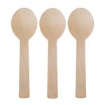 Cubierto bambu. Cuchara lisa chica 10u
