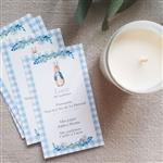 Estampita Peter Rabbit 12u (rosa/celeste)