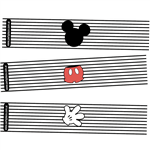 Fajas medianas Mickey 8u