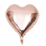 Globo met corazon liso rose gold. 45cm