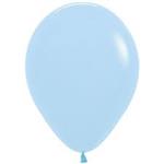 Globos lisos pastel celestes 10u