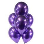Globos lisos chrome violeta 6u