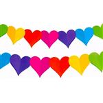 Guirnalda corazones de colores