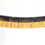 Guirnalda flequillo met dorada y negra