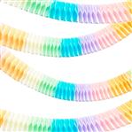 Guirnalda de papel pastel set x4u