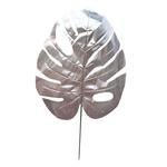 Hojas de tela monstera grandes plateadas 2u