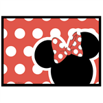Individuales Minnie roja 8u