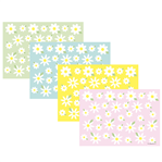 Individuales Margaritas (elegi el tono) 8u