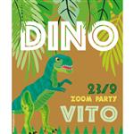 Invitación Dinosaurio. Pers
