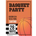 Invitación Basquet. Pers