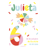 Invitación Candys. Pers