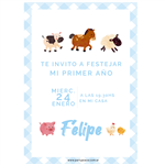 Invitación Granja Celeste cuadrille Pers