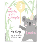 Invitación Koala Pers