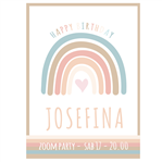 Invitación Nordic Rainbow Pers