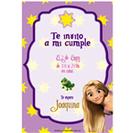 Invitación Rapunzel Pers
