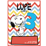 Invitación Snoopy Pers