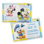 Invitaciones Mickey Bebe 10u