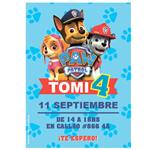 Invitación Paw Patrol Pers