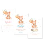 Invitación Teddy Bear Baby Shower Pers