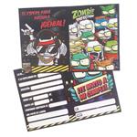 Invitaciones Zombies 10u