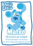 Invitación Las pistas de Blue Personalizadas 8u
