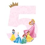 Letra o Nro. para decorar Princesas