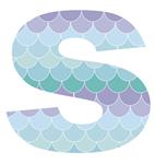 Letra o Nro. para decorar Sirena